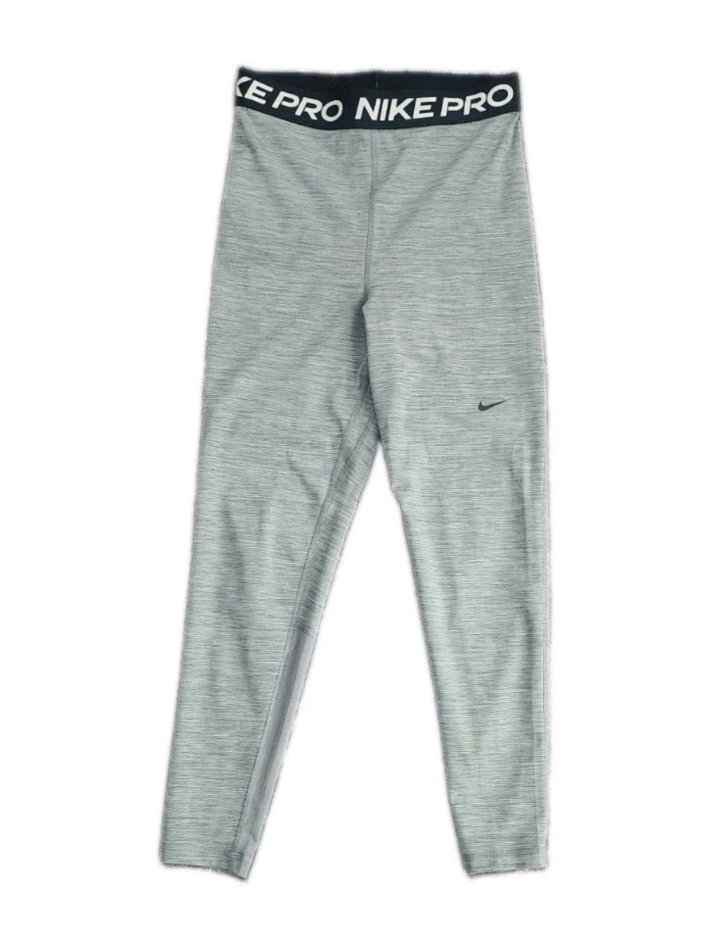 NIKE PRO LEGGINGS GRAY WOMENS S SMALL DRI FIT LEGGING GYM WORKOUT BOTTOMS